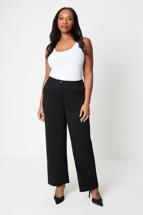 Womens Curve Ponte Wide Leg...