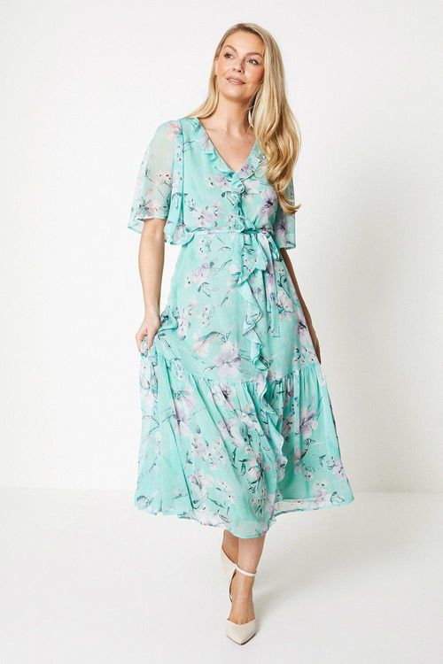 Womens Petite Floral Print...