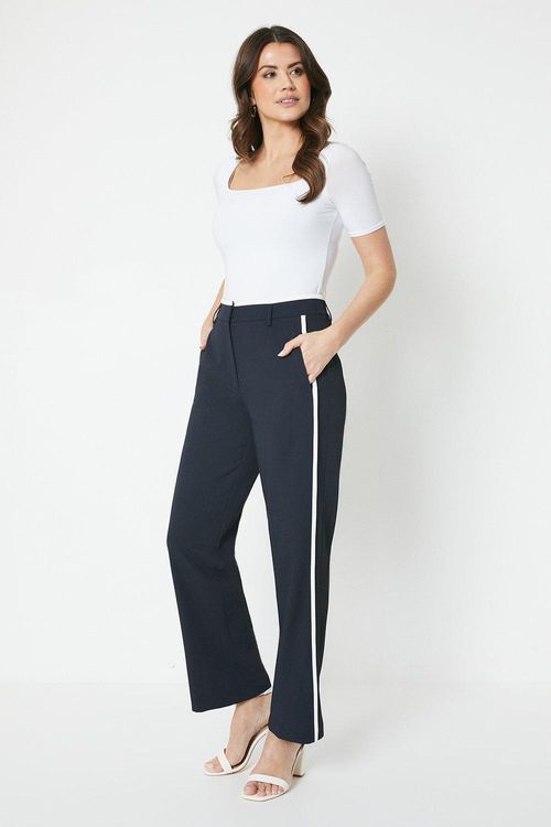 Womens Premium Tipped Straight Leg Trouser