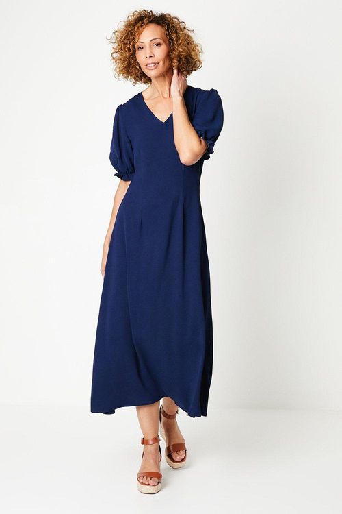 Womens Tall Navy Crepe Midi...