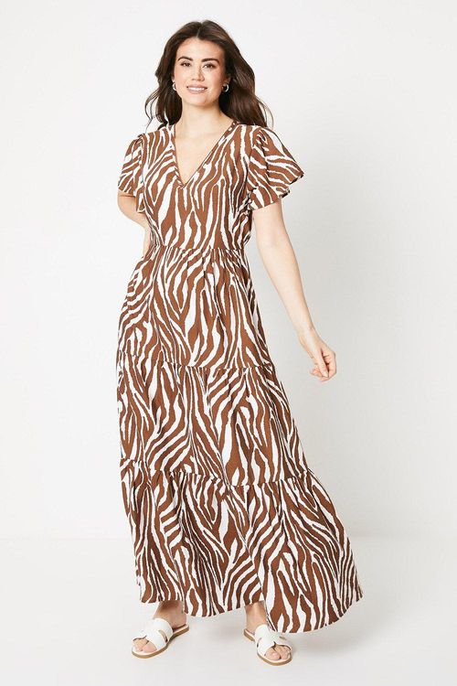 Womens Zebra Print Viscose...