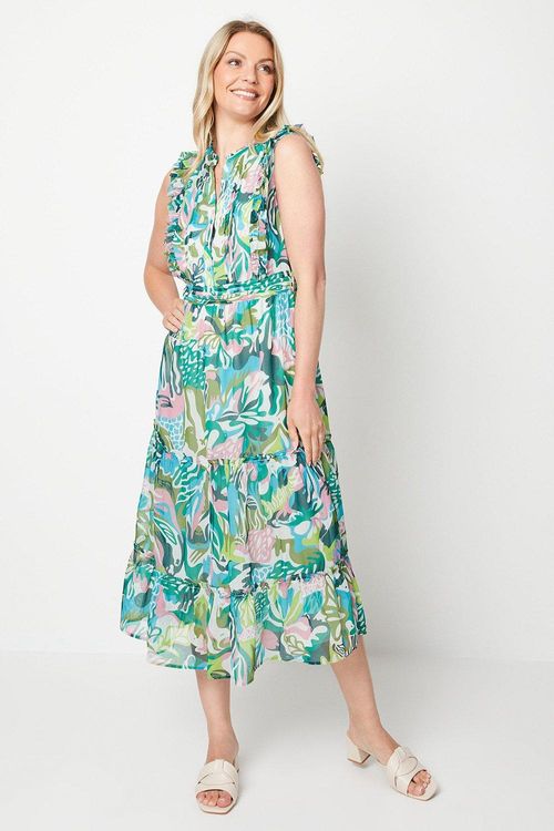 Womens Watercolour Chiffon...