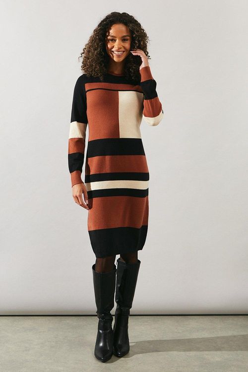 Womens Stripe Colourblock...