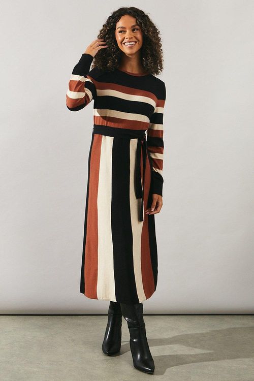 Womens Stripe Colourblock...