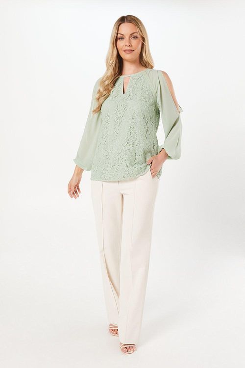 Womens Premium Lace ¾ Sleeve...