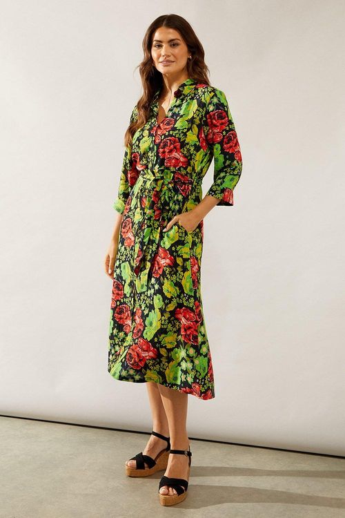 Womens Floral Print Viscose...