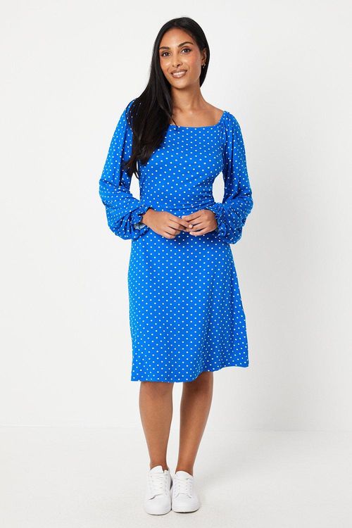 Womens Petite Spot Print...