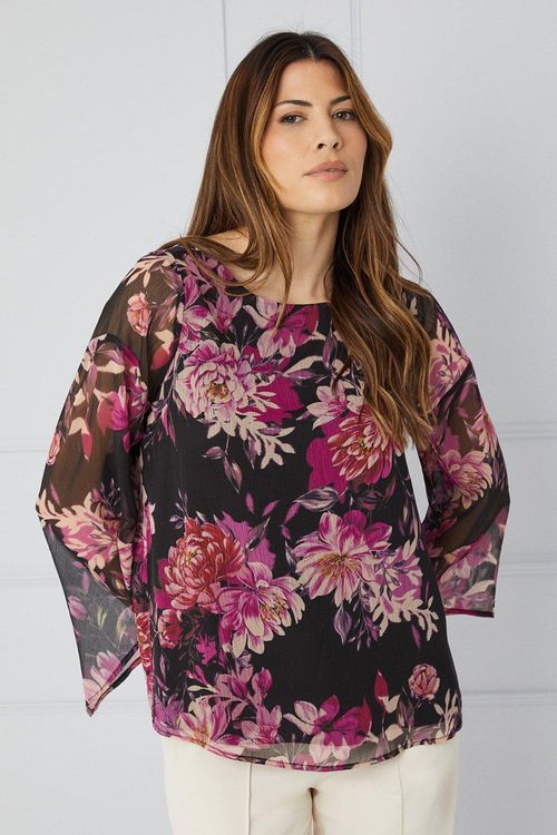 Womens Bold Floral Cape...