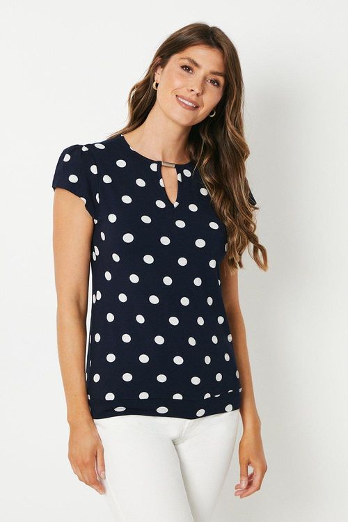 Womens Navy Spot Jersey...