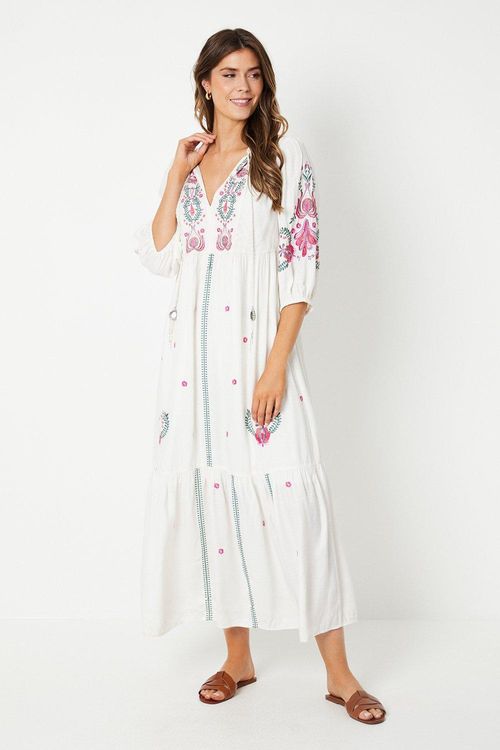 Womens Embroidery Detail Maxi...