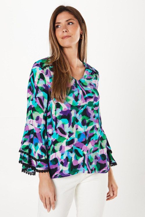 Womens Abstract Print Double...