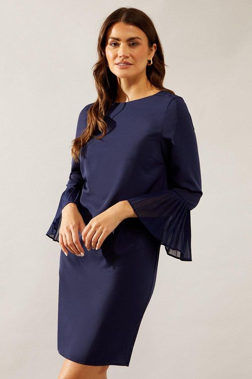 Womens Pleat Sleeve Shift...