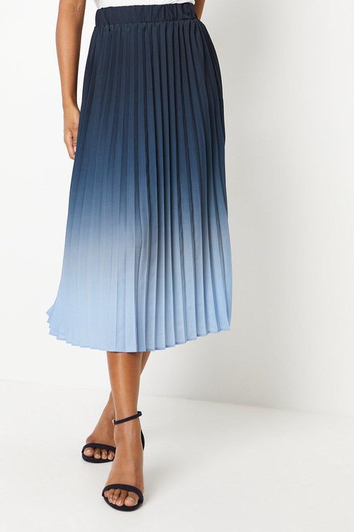 Womens Pleated Ombre Print...