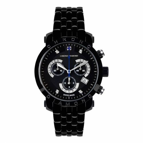 Men's Black Stainless Steel...