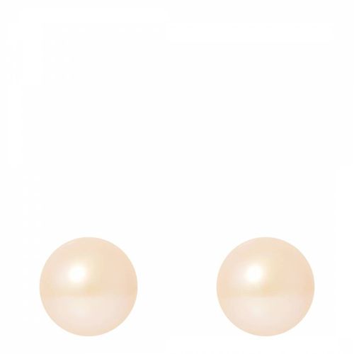 Pink Pearl Stud Earrings