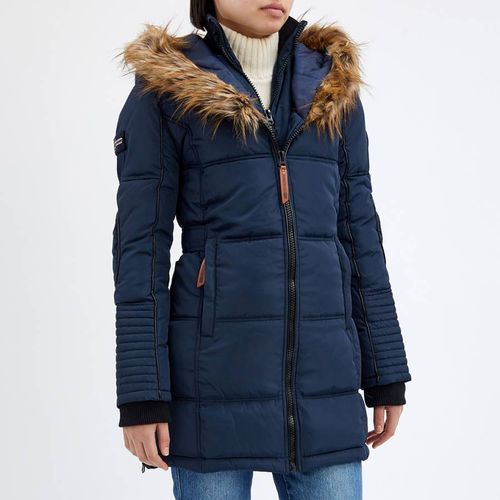 Navy Long Insulated Parka...