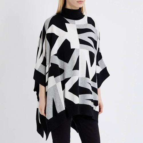 Black Turtle Neck Poncho