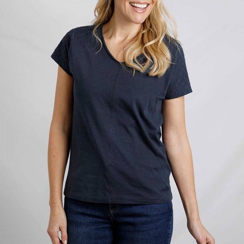 Navy Pernille Cutaway Cotton...