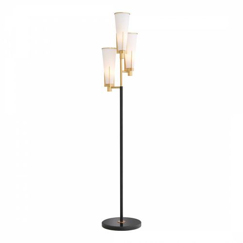 Dino Floor Lamp Antique Brass