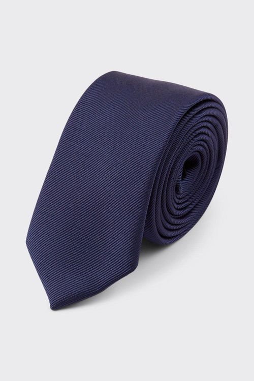 Mens Slim Navy Tie