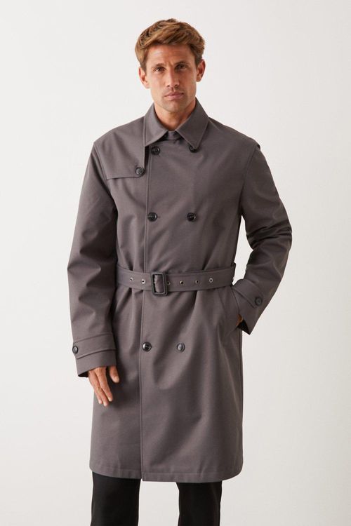 Mens Double Breasted Trench...