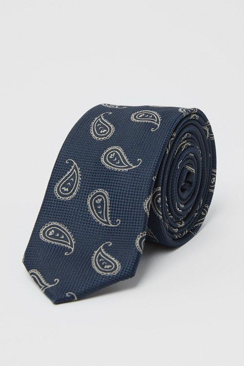 Mens Dobby Paisley Tie