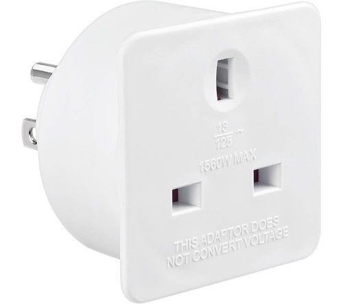 Buy LOGIK LUKEU20 UK to EU Travel Plug Adapter - Pack of 2