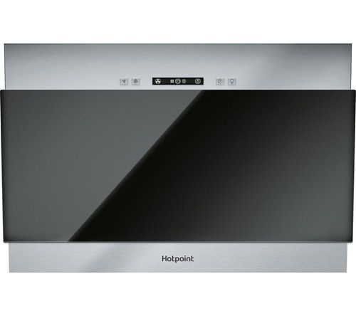 HOTPOINT PHVP 6.4F AL K/1 Canopy Cooker Hood - Black, Black