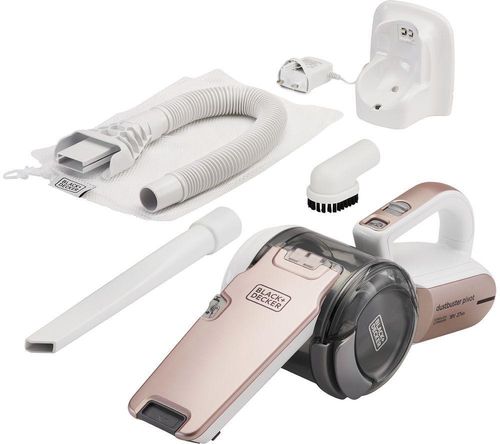 BLACK DECKER Dustbuster Pivot PV1820LRGP-GB Handheld Vacuum Cleaner - Rose  Gold, Black, Compare