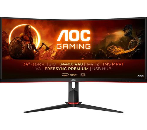 AOC CU34G2X/BK Quad HD 34"...