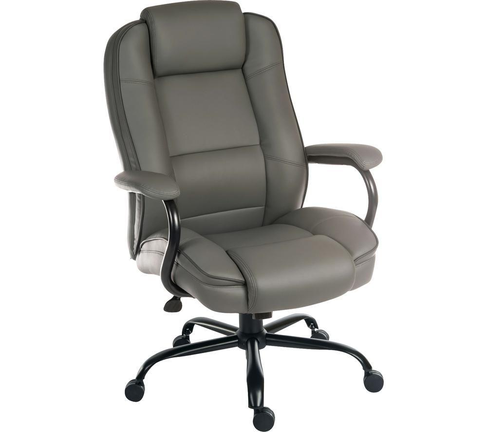 TEKNIK Goliath Duo Leather Reclining Executive Chair Grey