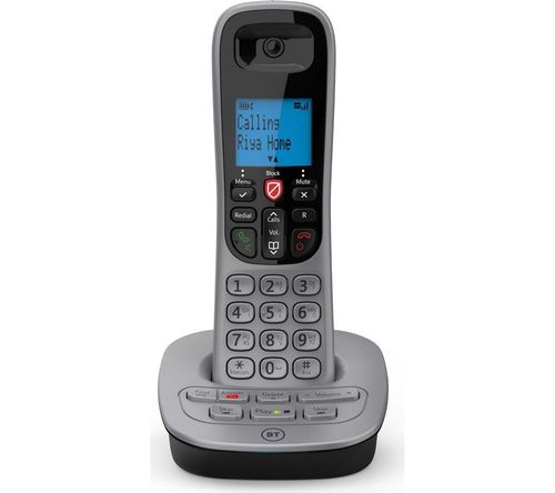 BT 7660 Cordless Phone - Silver & Black, Black,Silver/Grey