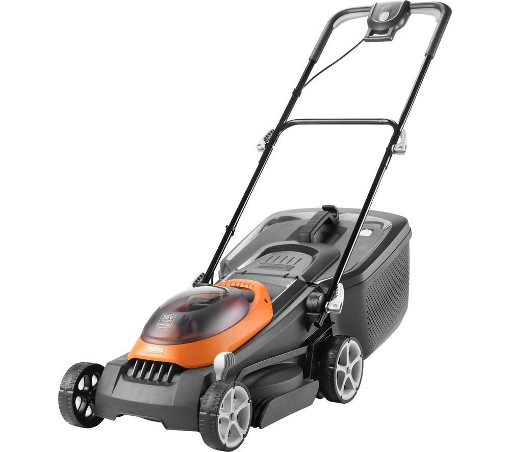 FLYMO Glider 330 Corded Hover Lawn Mower Orange Grey Orange