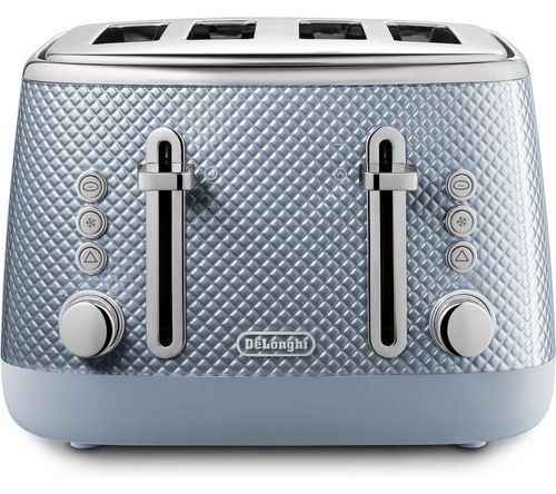 Buy DELONGHI Icona Capitals CTOC4003.BL 4-Slice Toaster - Blue Online