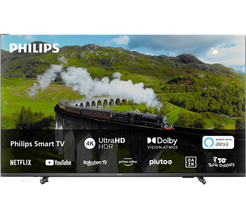 PHILIPS 43PUS7608/12 4K Ultra HD HDR LED TV, Silver/Grey