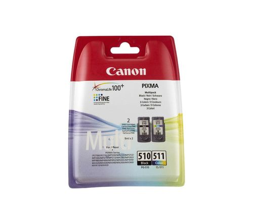 Pack de 2 cartouches d'encre BK + CL Cartridge World compatible Canon PG- 545XL / CL
