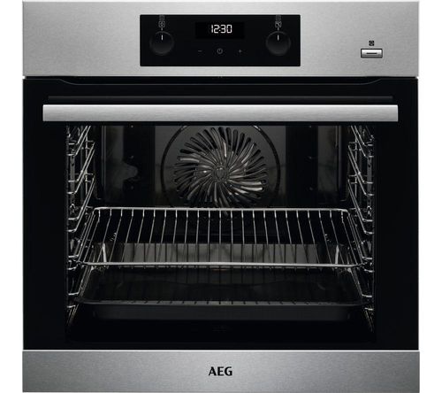 AEG SteamBake BES356010M Electric Steam Oven with SenseCook Food Probe - Stainless Steel, Stainless Steel