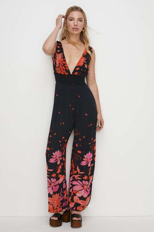 Sheena Floral Beaded Tie Back...