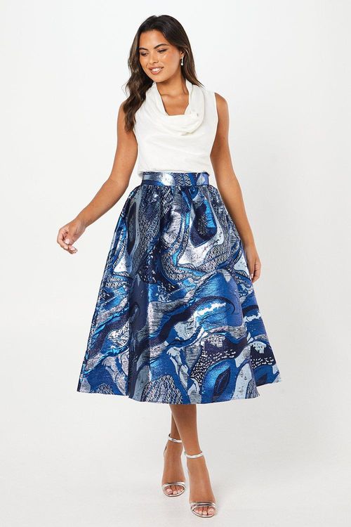 Metallic Jacquard Full Midi...