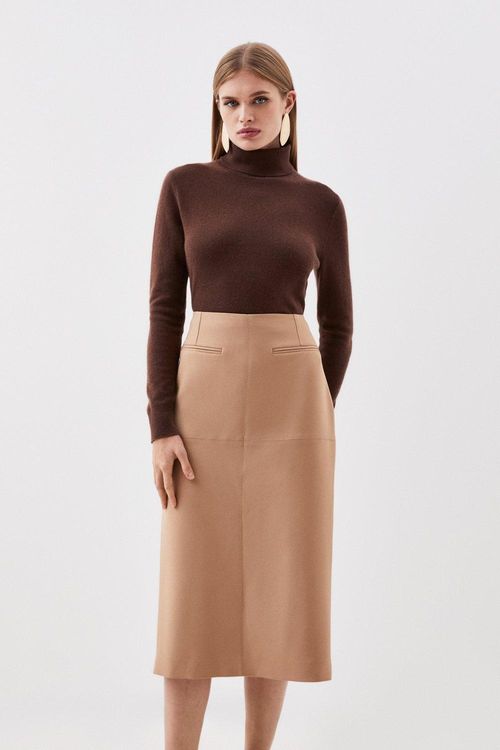 Tailored Compact Stretch Midi...