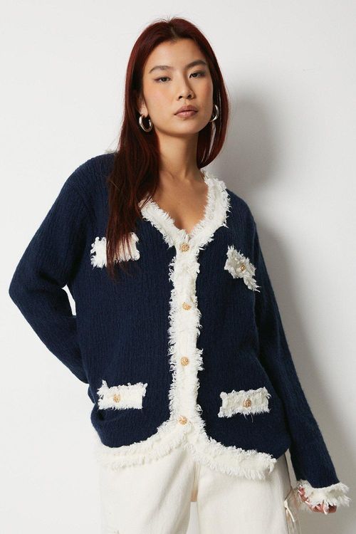 Knitted Pocket Cardigan