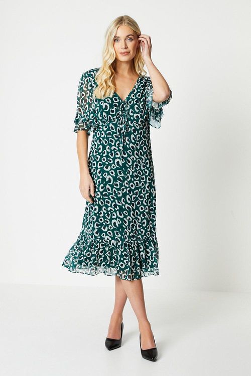 Petite Leopard Tea Dress