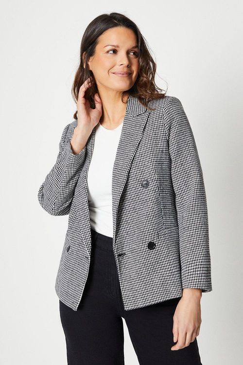 Petite Dogtooth Blazer