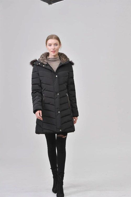 LAURIE' Longline Faux Fur...