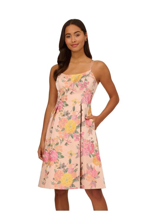 Floral Jacquard Dress