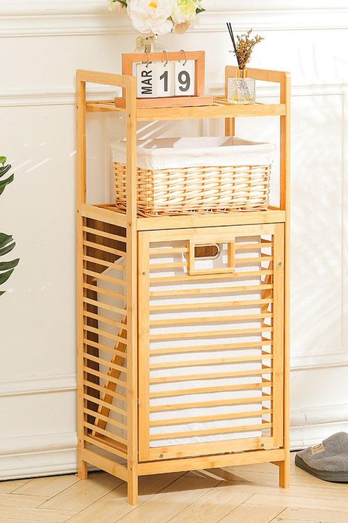 Bamboo Laundry Hamper Basket...