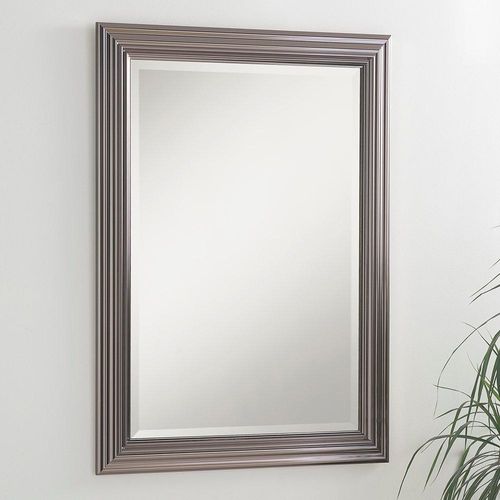 Yearn Dark Chrome Wall Mirror...