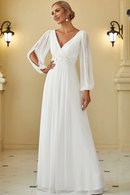 Lantern Long Slit Sleeve Deep...