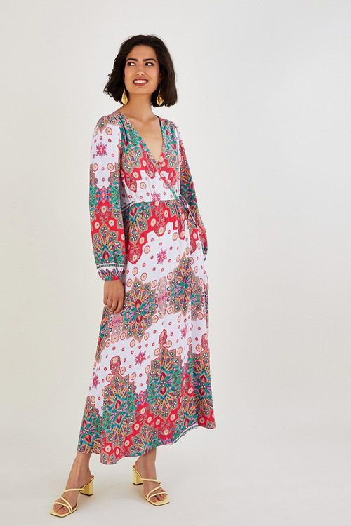 'Joanie' Print Wrap Dress