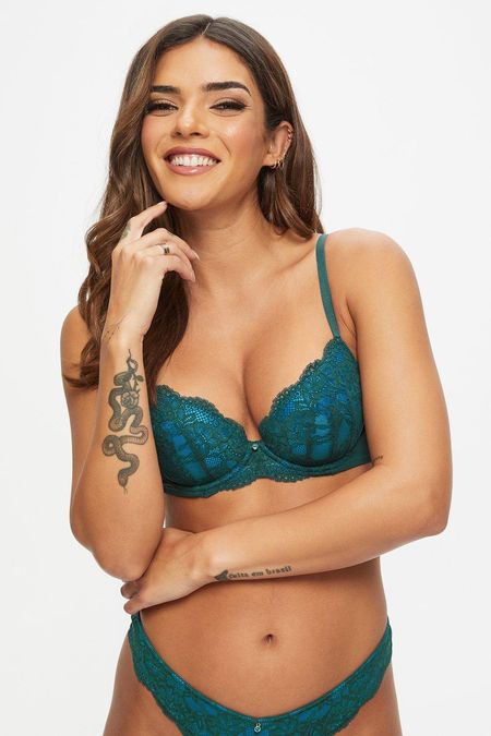 Ann Summers Sexy Lace Planet Padded Plunge Push Up Cleavage Bra